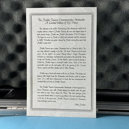 Textual document on a textured surface with a blurred background