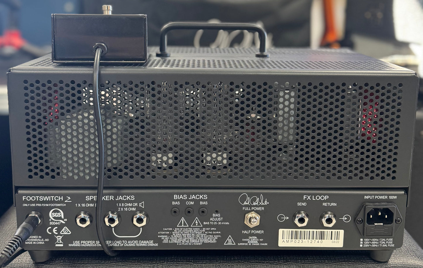 Used PRS MT15 Mark Tremonti 15 Watt Head w/footswitch TSS6420