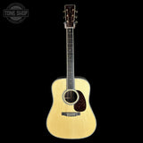 Full front of Martin Custom Shop  42 Style Super D Adirondack/Wild Grain East Indian Rosewood.