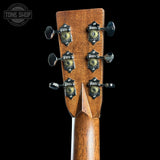 Back of headstock of Martin Custom Shop  28 Style Dread Adirondack/Machiche.