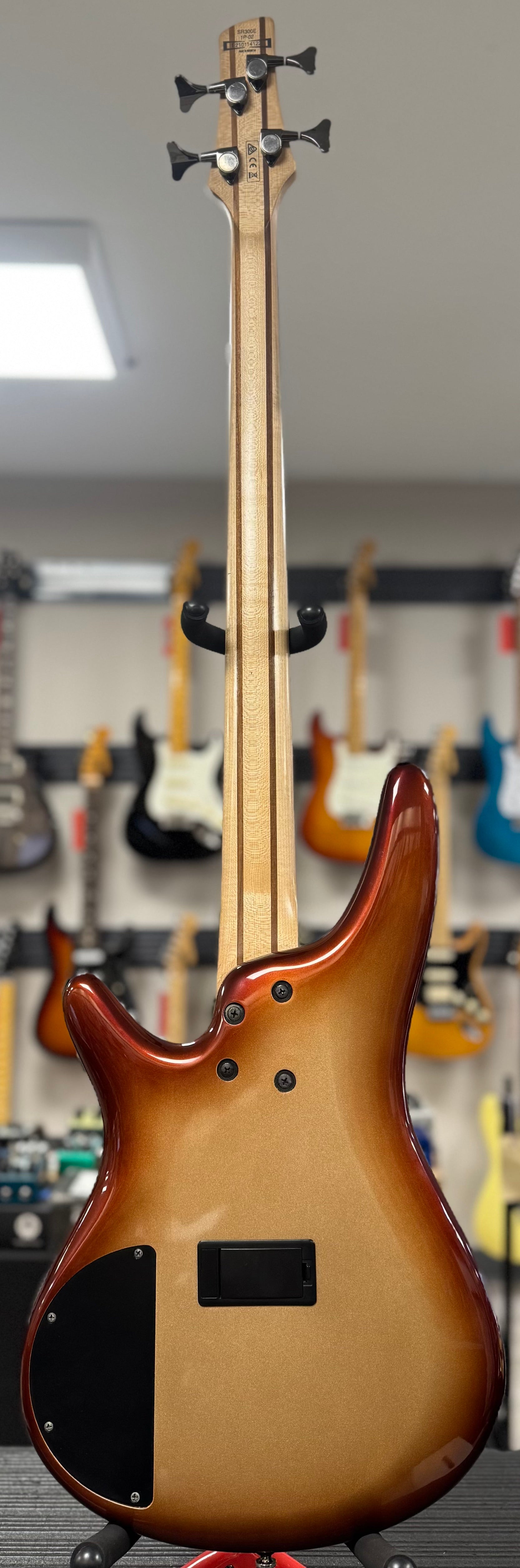 Back of whole Used Ibanez SR300E Burst TSS6438