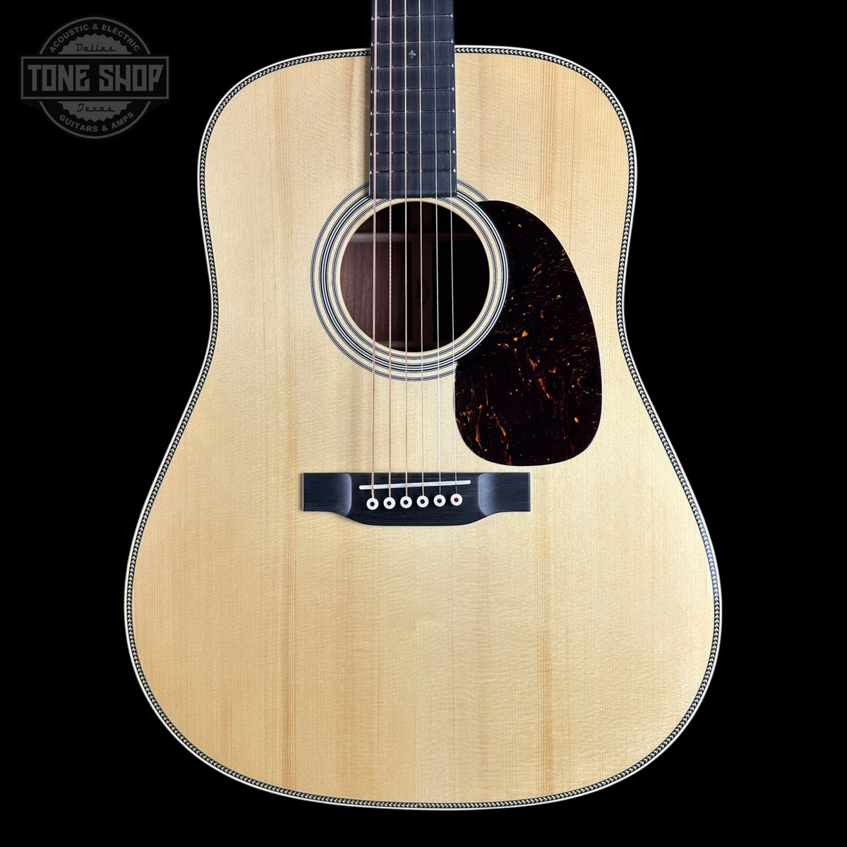 Front of Martin Custom Shop  28 Style Dread Adirondack/Machiche.