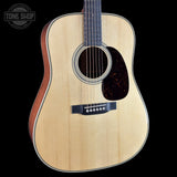 Front angle of Martin Custom Shop  28 Style Dread Adirondack/Machiche.