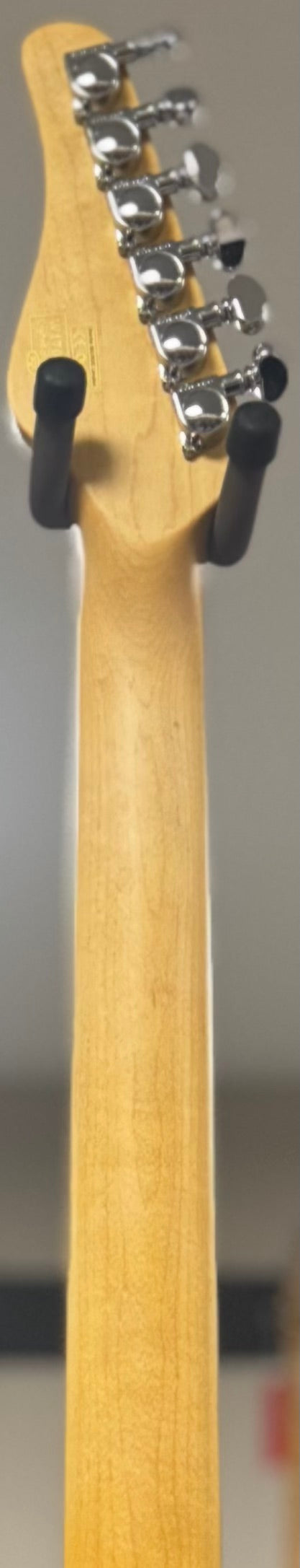 Back of neck of Used Schecter Diamond Series PT Fastback Bigsby Red w/bag TSU22778