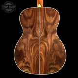 Back of Martin Custom Shop  28/45 Style OM Adirondack/Wild Grain East Indian Rosewood.