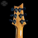 Guitar headstock with tuning pegs on a black background, featuring 'Tone Shop' logo.