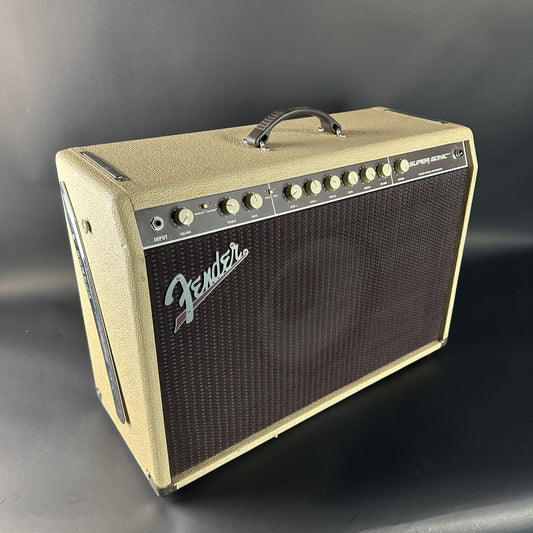 Fender guitar amplifier on a gray background