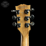 Back of headstock of Gibson Les Paul Standard 60s Faded Vintage Bourbon Burst.