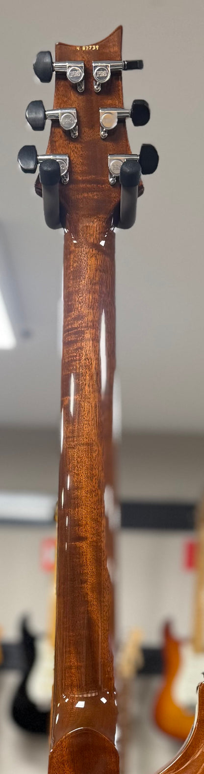 Back of neck of Used 2004 PRS McCarty Hollowbody Piezo Vintage Natural w/case TSS6449