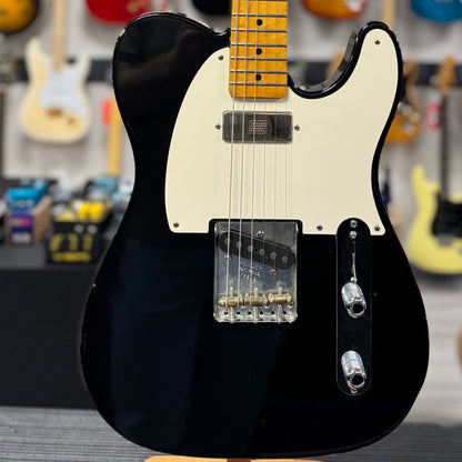 Front of body of Used Fender American Vintage Hot Rod 52 Telecaster Black w/case TSS6442