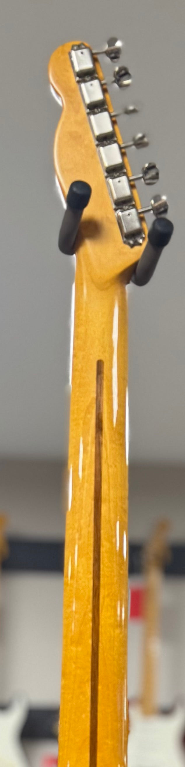 Back of neck of Used Fender American Vintage Hot Rod 52 Telecaster Black w/case TSS6442