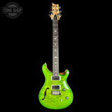 Full front of 2024 PRS Paul Reed Smith CE24 Semi-Hollow Quilt Eriza Verde.
