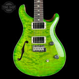 Front of 2024 PRS Paul Reed Smith CE24 Semi-Hollow Quilt Eriza Verde.