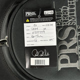 Hang tag for 2024 PRS Paul Reed Smith CE24 Semi-Hollow Quilt Black Amber.
