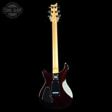 Full back of 2024 PRS Paul Reed Smith CE24 Semi-Hollow Quilt Black Amber.