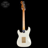 Full back of Fender Custom Shop Limited Edition Roasted '54 Strat Journeyman Relic '55 Desert Tan.