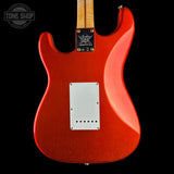 Back of Fender Custom Shop LTD 70th Anniversary 1954 Stratocaster Candy Tangerine.