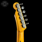 Back of headstock for Used Whitfill "T" White Blonde.