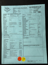 Spec sheet for Fender Custom Shop American Custom Strat MN NOS Sapphire Blue Transparent.