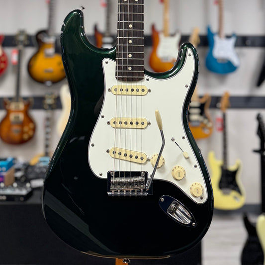 Front of body of Used Fender Player II Stratocaster British Racing Green w/bag TSS6452