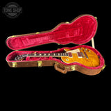 Gibson Les Paul Standard 50s Figured Top Honey Amber in case.