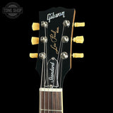 Headstock of Gibson Les Paul Standard 50s Figured Top Honey Amber.