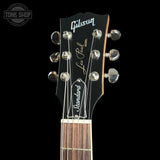 Headstock of Gibson Les Paul Standard 60s Faded Vintage Bourbon Burst.