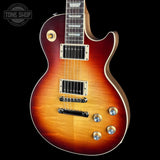 Front angle of Gibson Les Paul Standard 60s Faded Vintage Bourbon Burst.