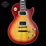 Front of Gibson Les Paul Standard 60s Faded Vintage Bourbon Burst.