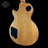 Back angle of Gibson Les Paul Standard 60s Faded Vintage Bourbon Burst.