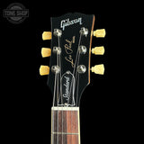 Headstock of Gibson Les Paul Standard 50s Figured Top Ocean Blue.