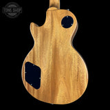 Back angle of Gibson Les Paul Standard 50s Figured Top Honey Amber.
