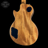 Back angle of Gibson Les Paul Standard 50s Figured Top Honey Amber.