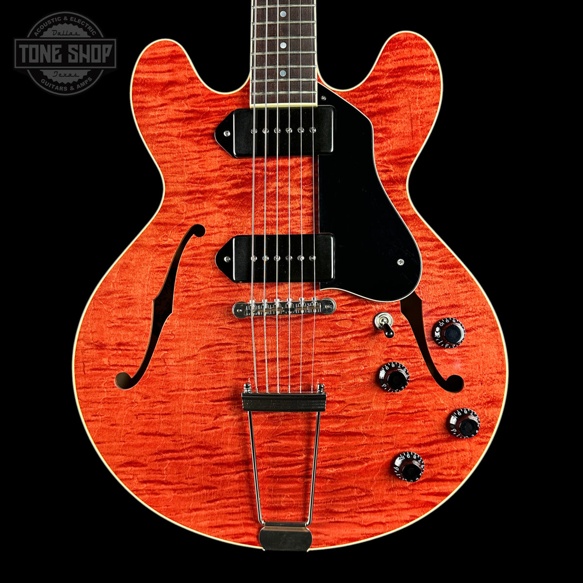 Front of Used Collings I-30 LC Faded Cherry.