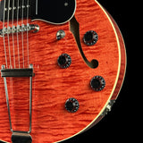 Front detail of Used Collings I-30 LC Faded Cherry.