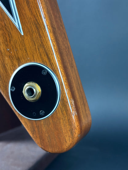 Wear near output jack of Used 2021 Gibson Custom Shop '58 Mahogany Flying V.