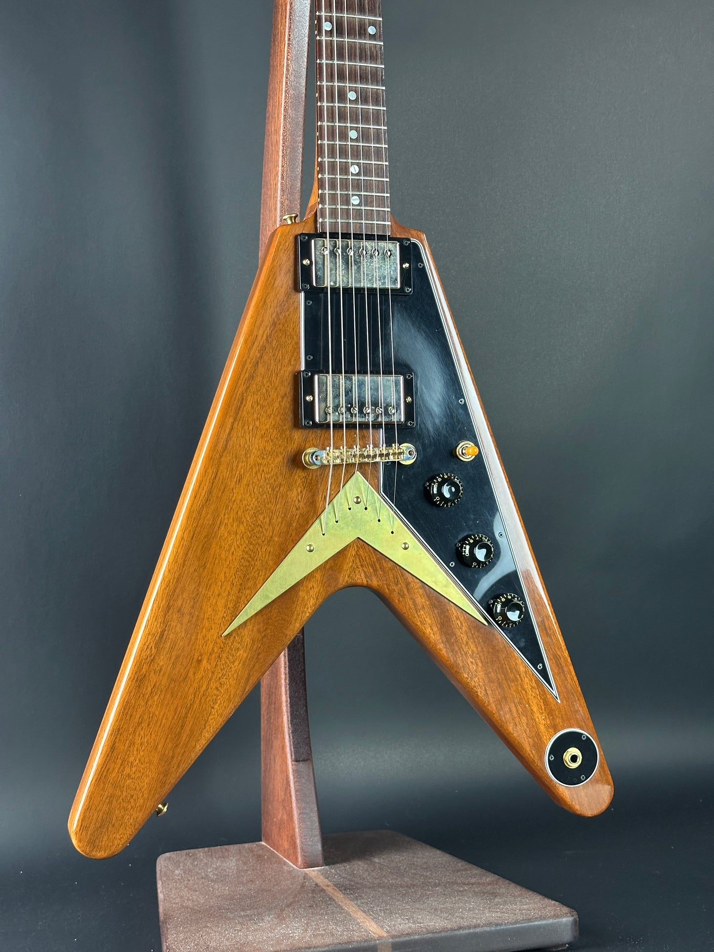 Front angle of Used 2021 Gibson Custom Shop '58 Mahogany Flying V.