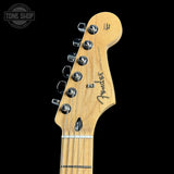 Fender guitar headstock on a black background with 'Tone Shop' logo.