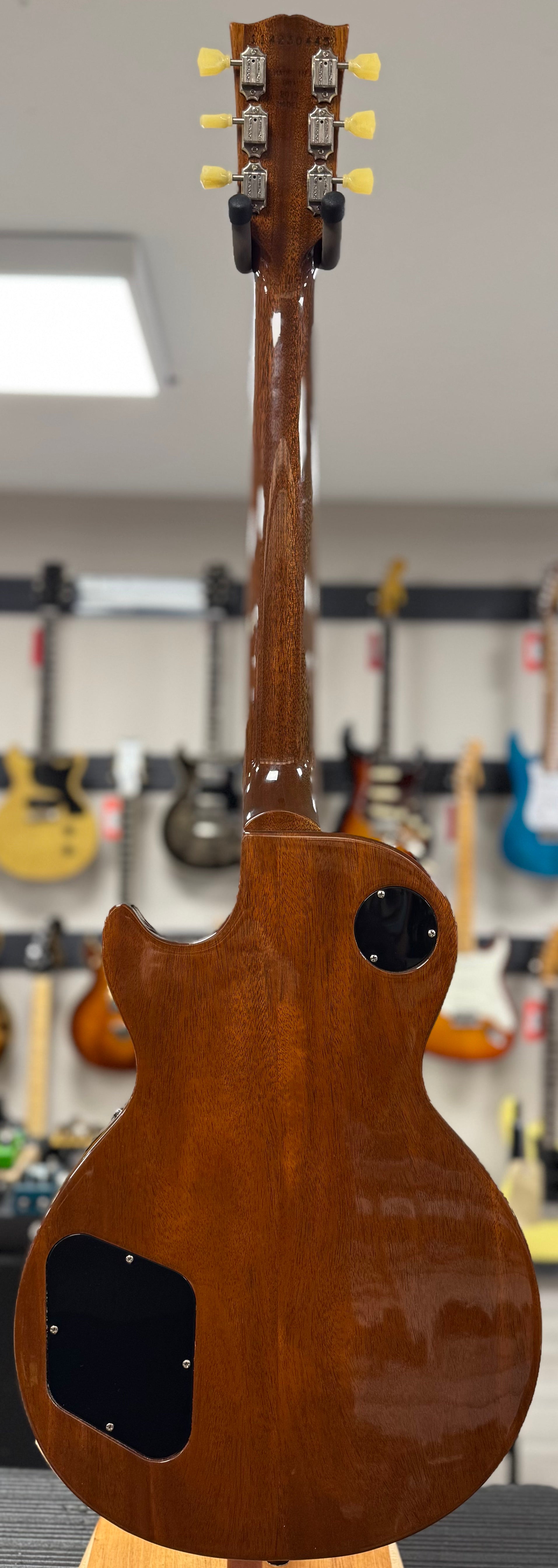 Back of whole Used 2013 Gibson Les Paul Traditional Caramel Burst w/case TSS6475