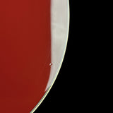 Ding on back of Used Martin Custom Shop OM Red/White/Blue EIR/Sitka.