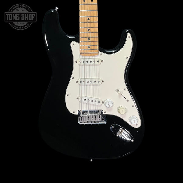 Front of Used 1991 Fender American Standard Stratocaster Black.