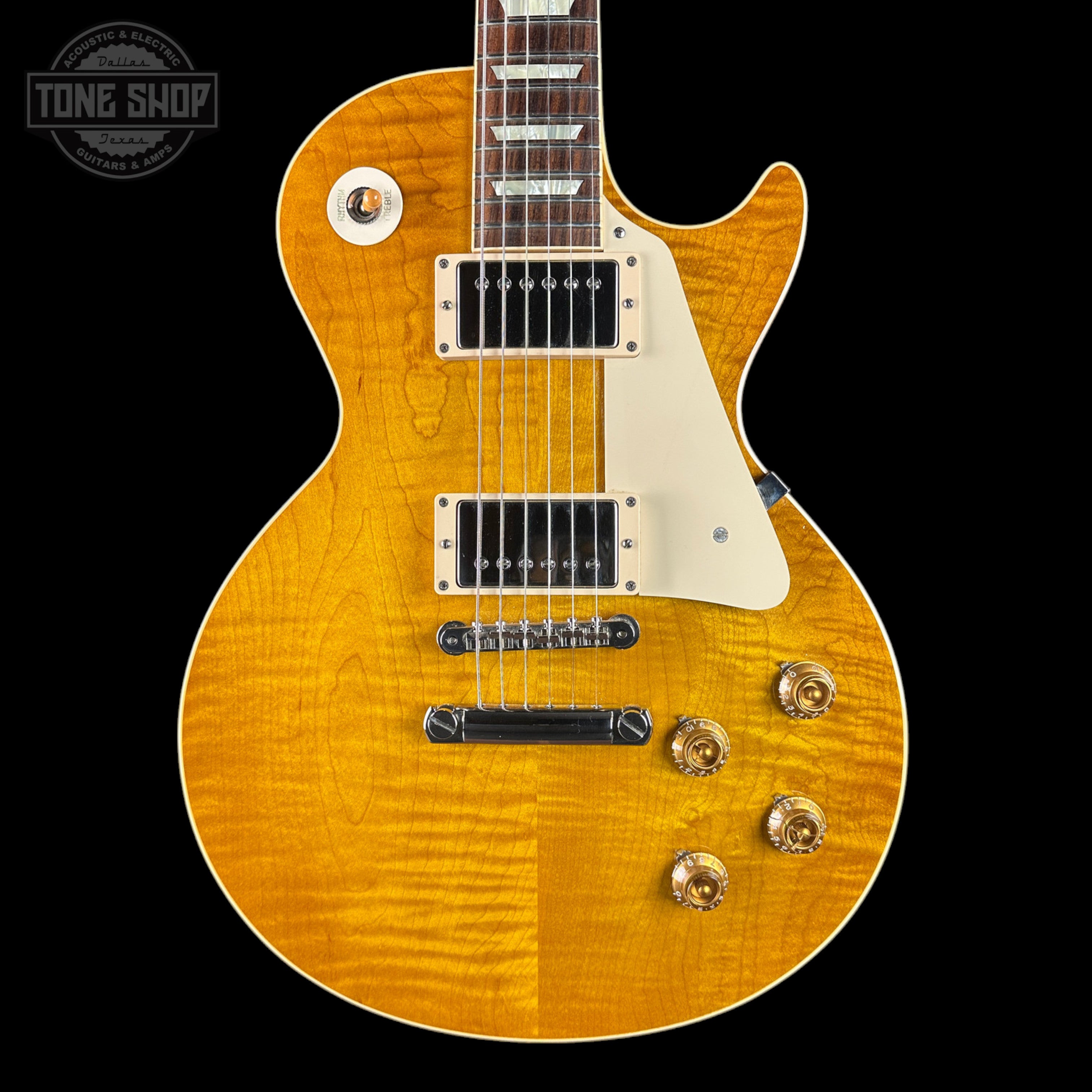 Used 2014 Gibson Custom Shop R8 Les Paul Lemon Burst w/case