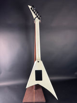 Guitar with a unique design on a dark background