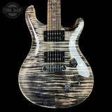 Front of PRS Wood Library Custom 24 Stoptail Limited Edition Charcoal Stained Neck.