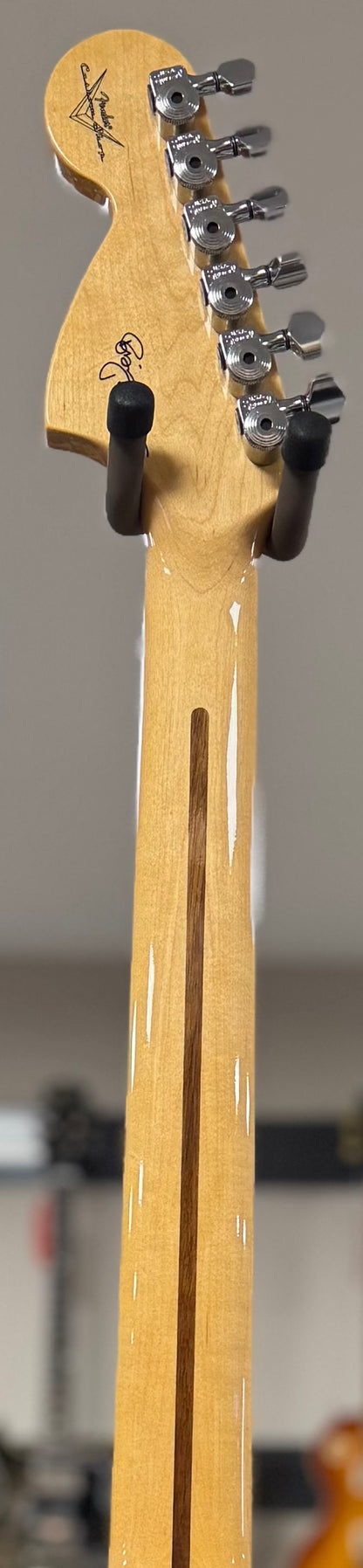 Back of neck of Used Fender Custom Shop Robin Trower Stratocaster NOS Black w/case TSS6492