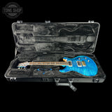 PRS Select Wood Library McCarty Trem 10 Top Arctic Blue in case.