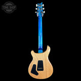 Full back of PRS Select Wood Library McCarty Trem 10 Top Arctic Blue.