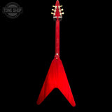 Back of Used 2005 Gibson Flying V Gloss Cherry w/OHSC TFW3270.