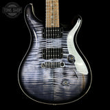 Front of PRS Wood Library Custom 24 Stoptail Limited Edition Purple Mist Stained Neck.