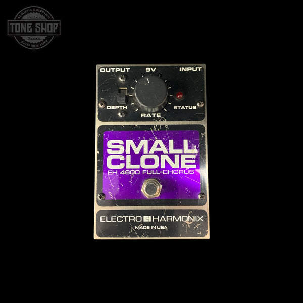 Front of Used Electro-Harmonix EHX Small Clone Pedal TFW3281.